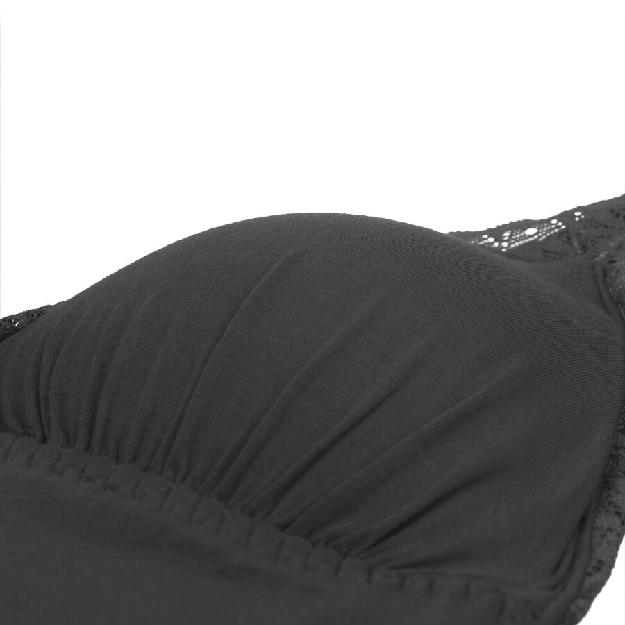 SUBBLIME - ORSACCHIOTTO CON DETTAGLI IN PIZZO FLOREALE NERO S/M