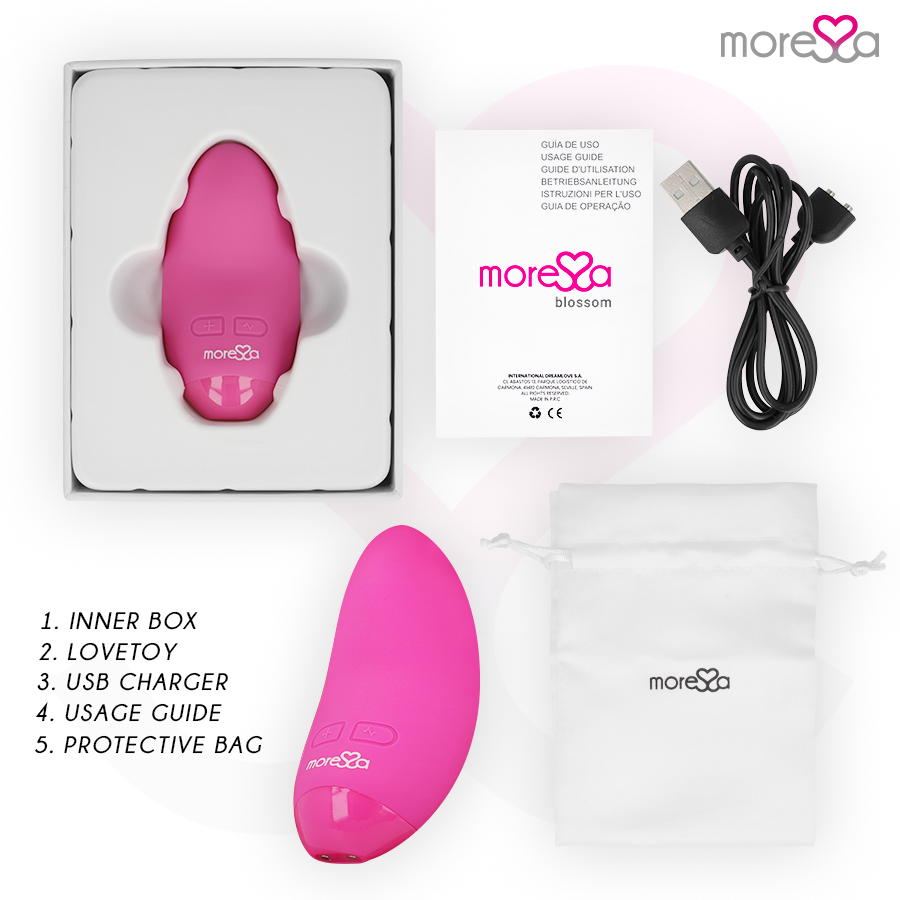 Moressa Blossom Mini Vibratore in Silicone Rosa Premium - immagine 6