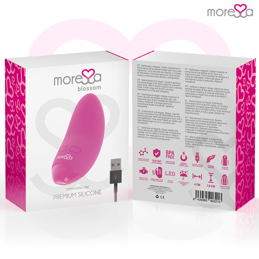 Moressa Blossom Mini Vibratore in Silicone Rosa Premium - immagine 7
