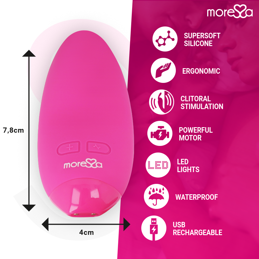 Moressa Blossom Mini Vibratore in Silicone Rosa Premium - immagine 4