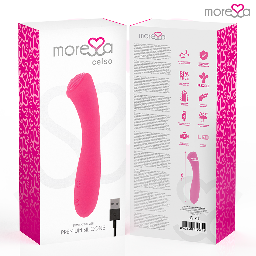 Moressa Celso Premium Vibratore Punto G Ricaricabile USB - immagine 7