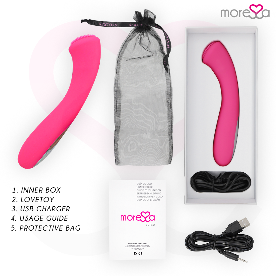 Moressa Celso Premium Vibratore Punto G Ricaricabile USB - immagine 6