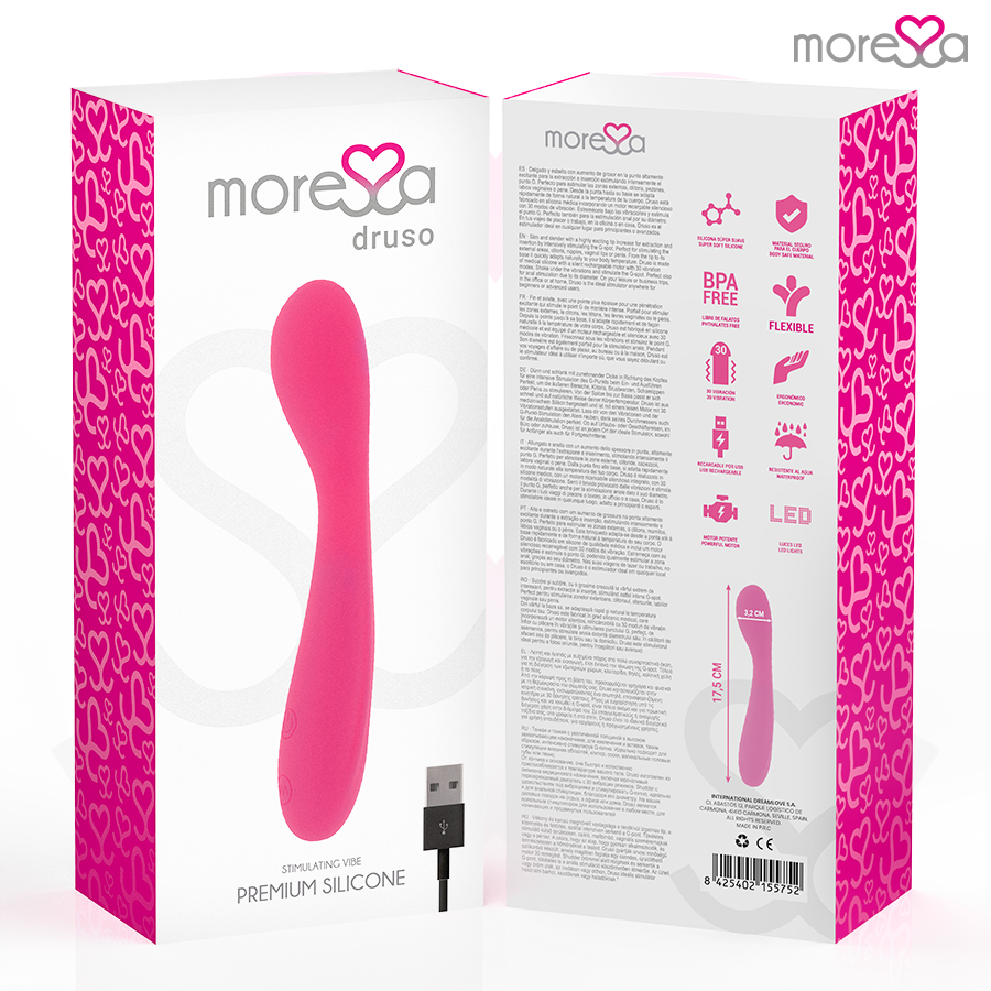 Moressa Druso Premium Vibratore Punto G Ricaricabile USB - immagine 7