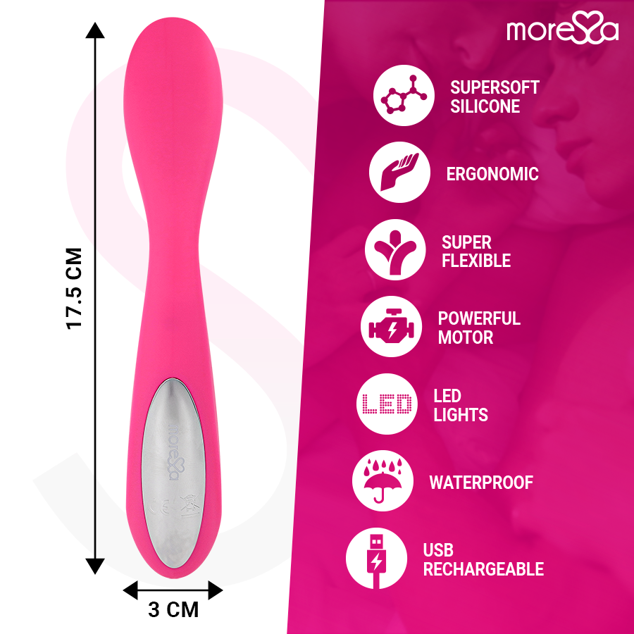 Moressa Druso Premium Vibratore Punto G Ricaricabile USB - immagine 4