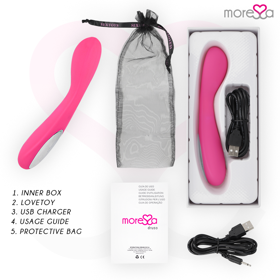 Moressa Druso Premium Vibratore Punto G Ricaricabile USB - immagine 6