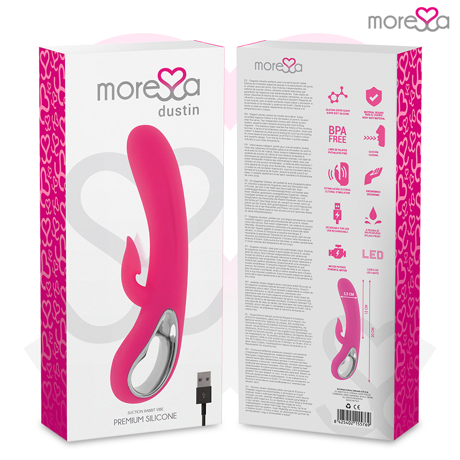 Moressa Dustin Vibratore Rabbit con Aspirazione Premium - immagine 7