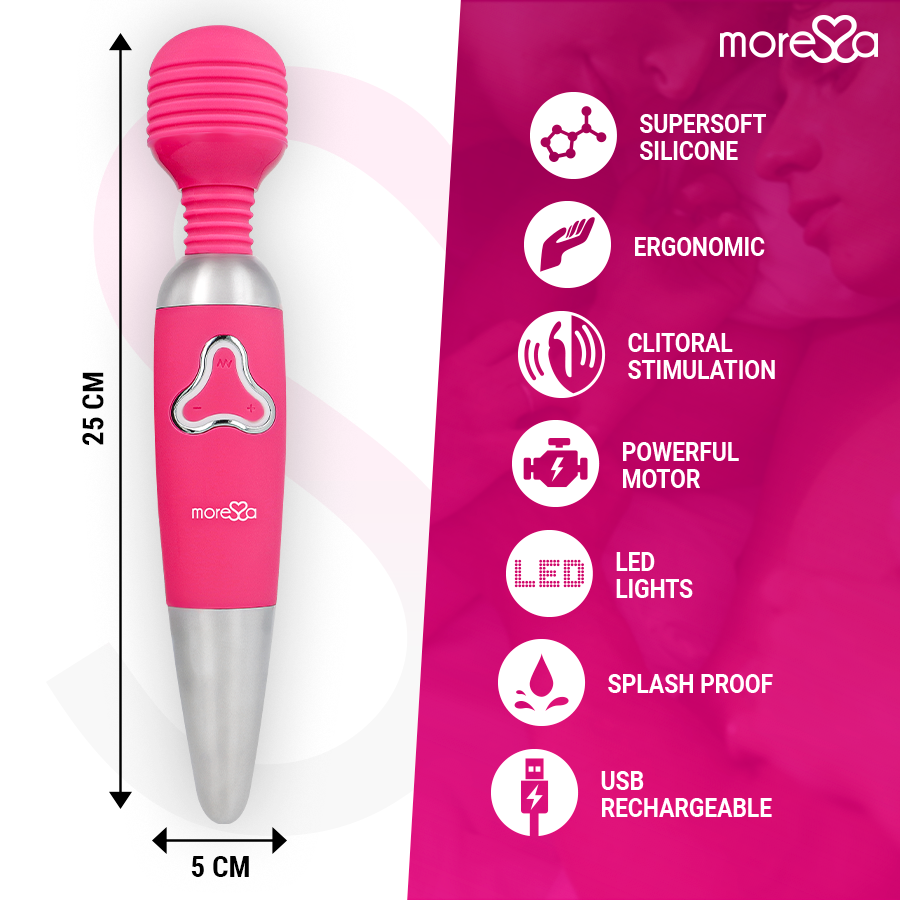 Moressa Odilon Wand Vibratore Premium in Silicone Ricaricabile - immagine 4