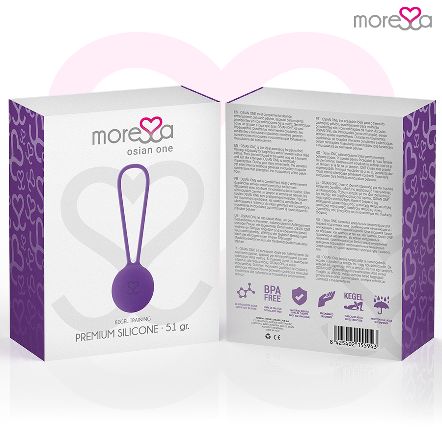 Moressa Osian One Premium - Sfera Pavimento Pelvico in Silicone Lilla - immagine 7
