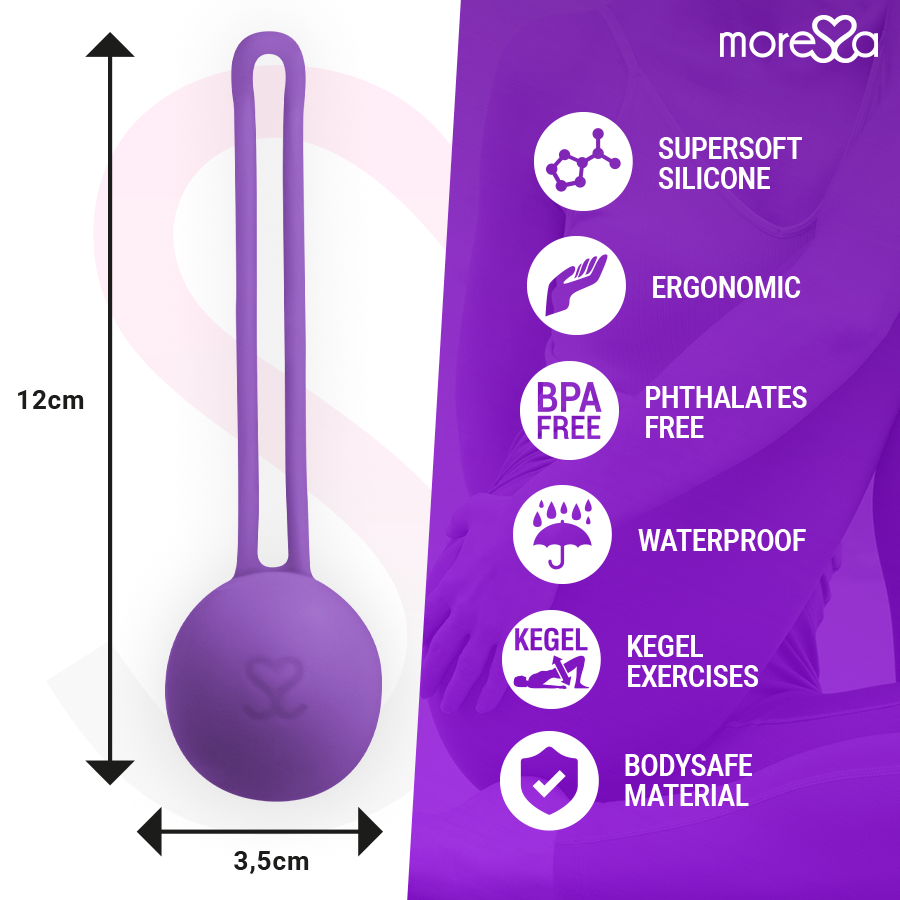 Moressa Osian One Premium - Sfera Pavimento Pelvico in Silicone Lilla - immagine 4