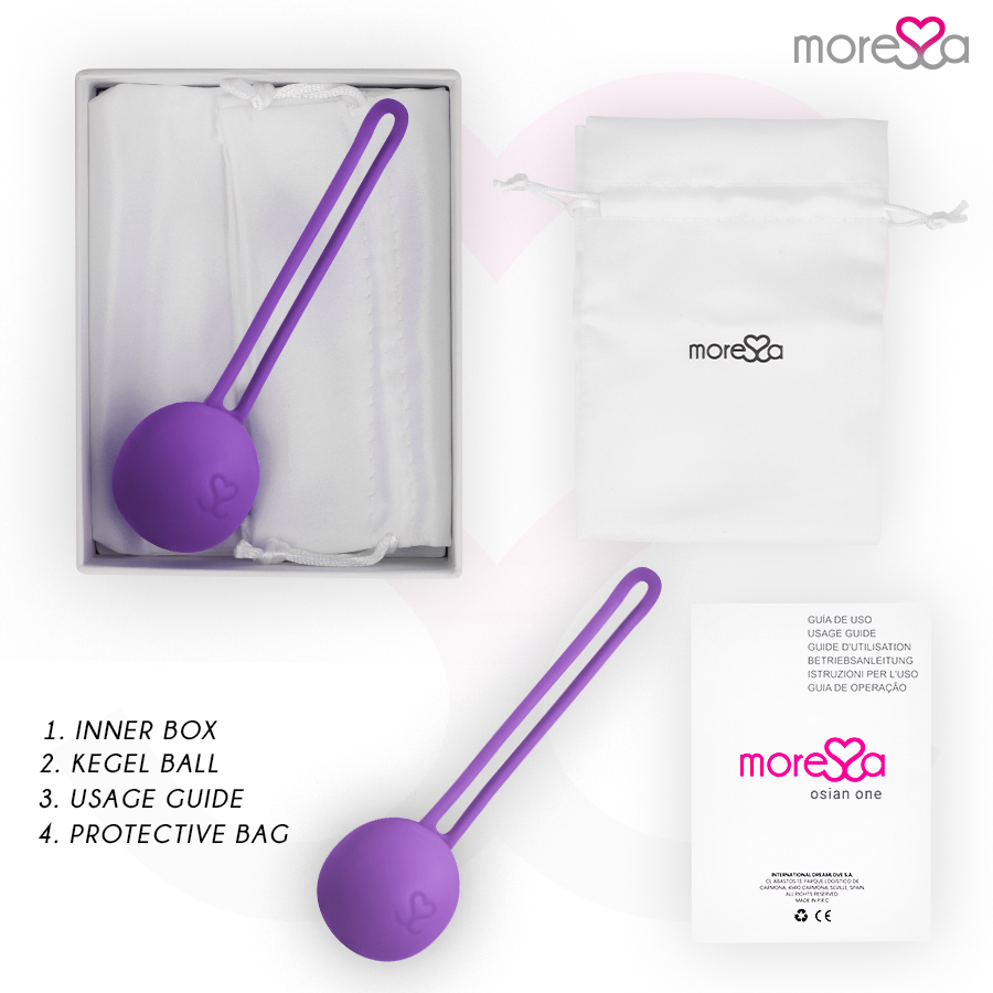 Moressa Osian One Premium - Sfera Pavimento Pelvico in Silicone Lilla - immagine 6