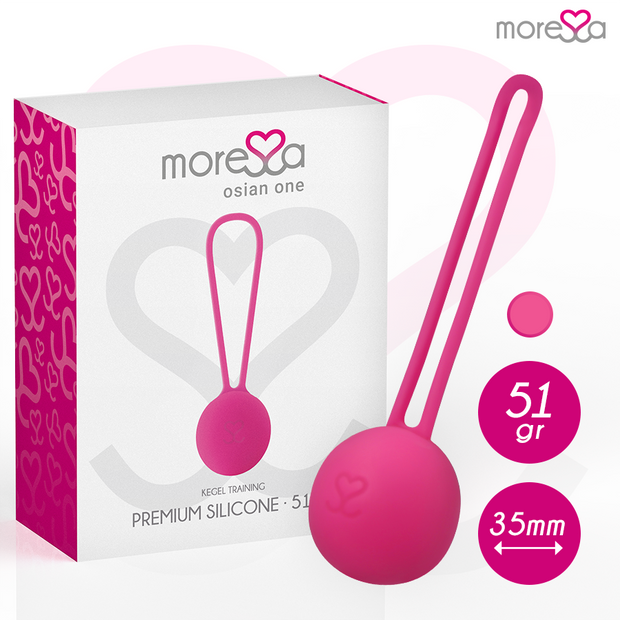 Moressa Osian One Premium Sfere Pavimento Pelvico Silicone Rosa
