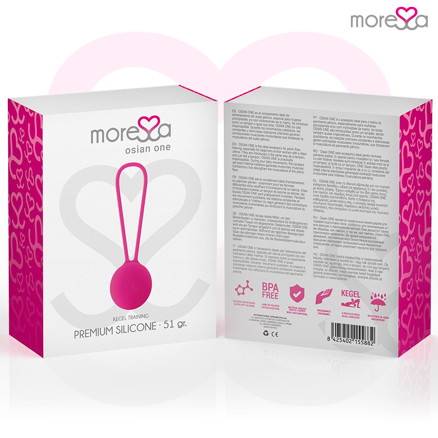 Moressa Osian One Premium Sfere Pavimento Pelvico Silicone Rosa - immagine 7