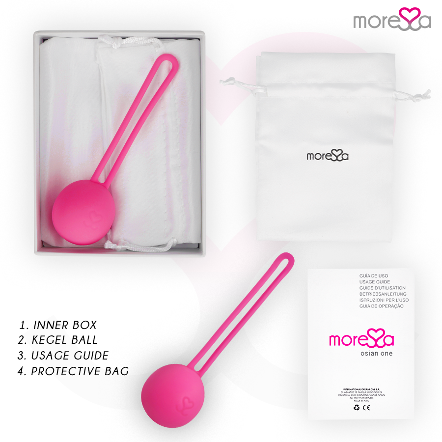 Moressa Osian One Premium Sfere Pavimento Pelvico Silicone Rosa - immagine 6