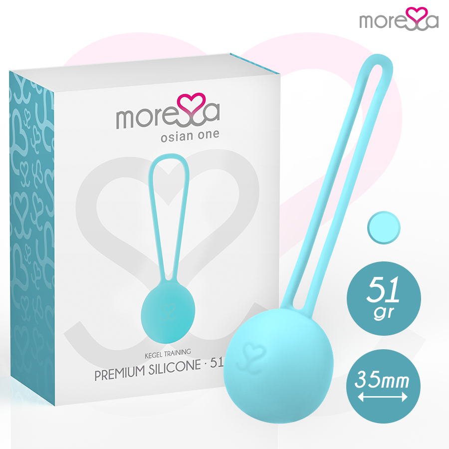 Moressa Osian One Premium - Sfera Pavimento Pelvico in Silicone Turchese