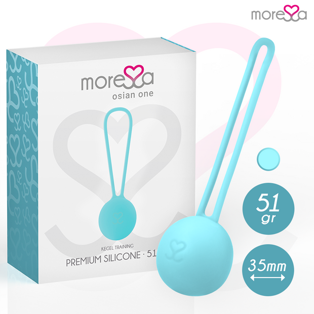Moressa Osian One Premium - Sfera Pavimento Pelvico in Silicone Turchese