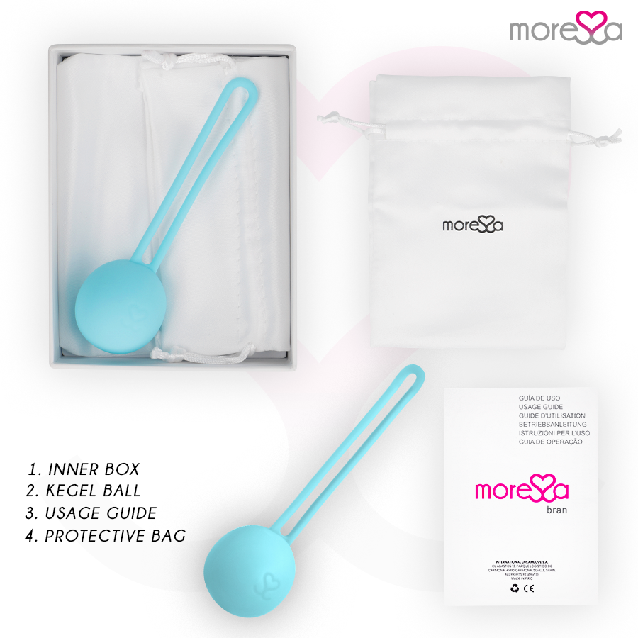 Moressa Osian One Premium - Sfera Pavimento Pelvico in Silicone Turchese - immagine 6