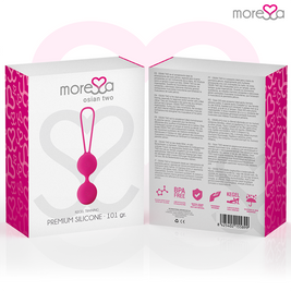 Moressa Osian Duo Sfere Premium in Silicone Rosa Body-Safe - immagine 7