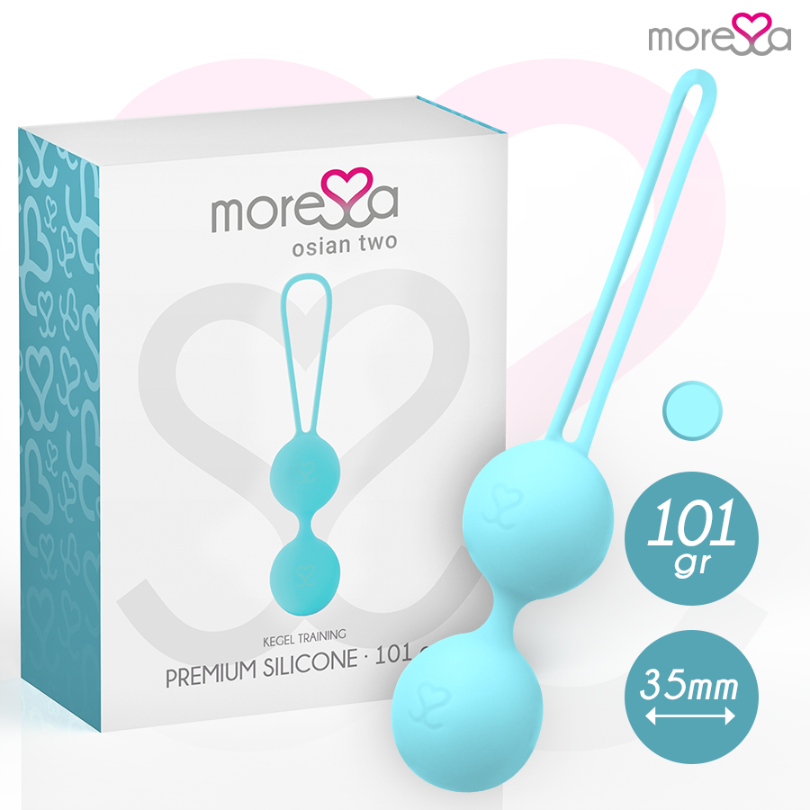 Moressa Osian Duo Sfere Pavimento Pelvico Silicone Premium Turchese
