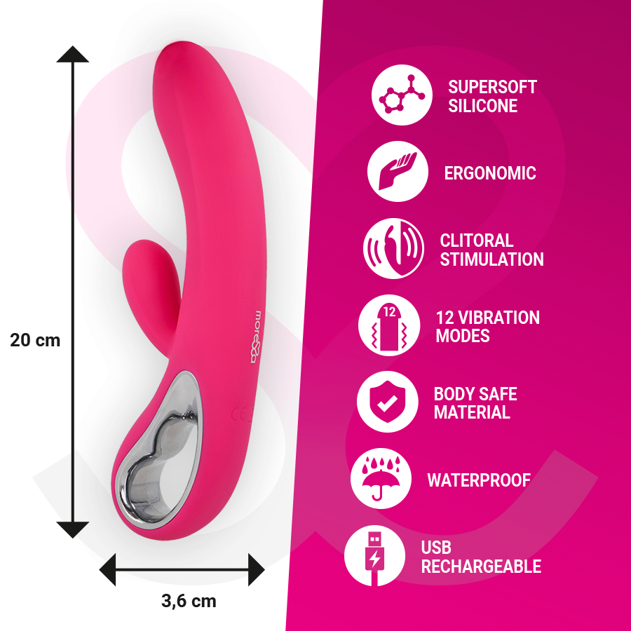 Moressa Troy Premium Vibratore Punto G Ricaricabile in Silicone - immagine 4