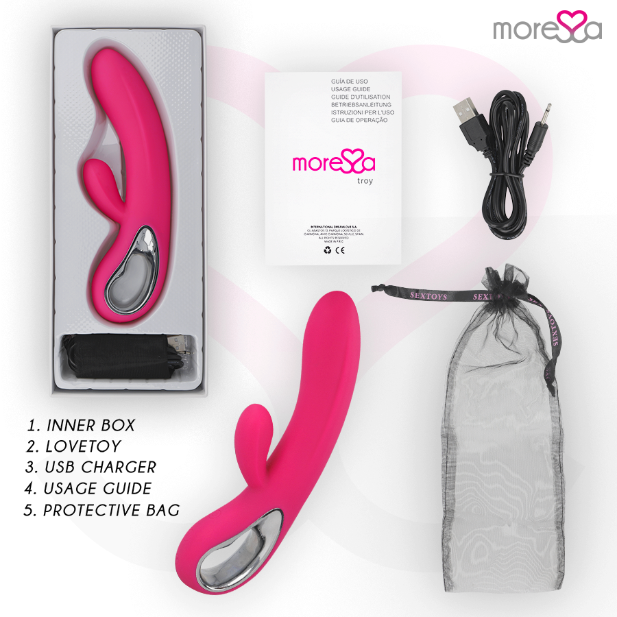 Moressa Troy Premium Vibratore Punto G Ricaricabile in Silicone - immagine 6