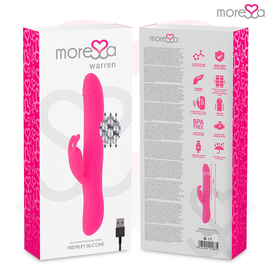 Moressa Warren Premium Vibratore Ricaricabile in Silicone - immagine 8