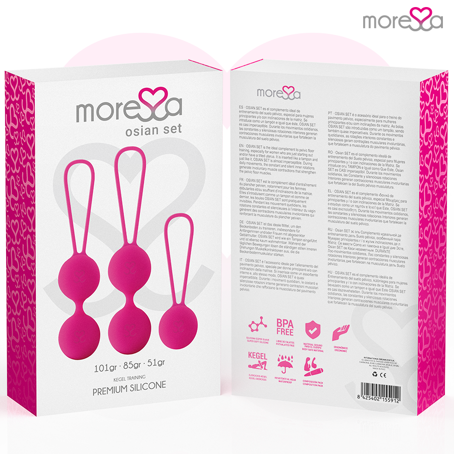 Moressa Set Osian Premium - 3 Sfere Pavimento Pelvico in Silicone - immagine 7