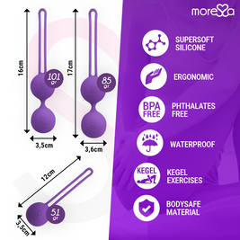 MORESSA - OSIAN SET PREMIUM IN SILICONE LILLA