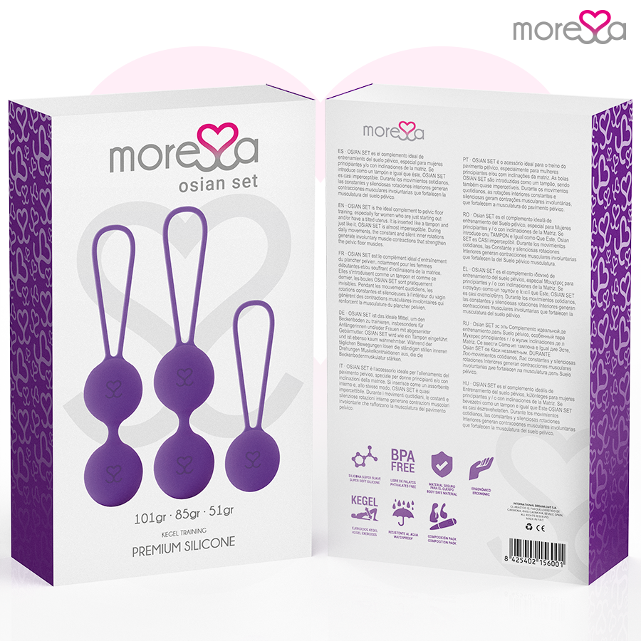 Moressa Osian Set Premium Sfere Pavimento Pelvico Silicone - immagine 7