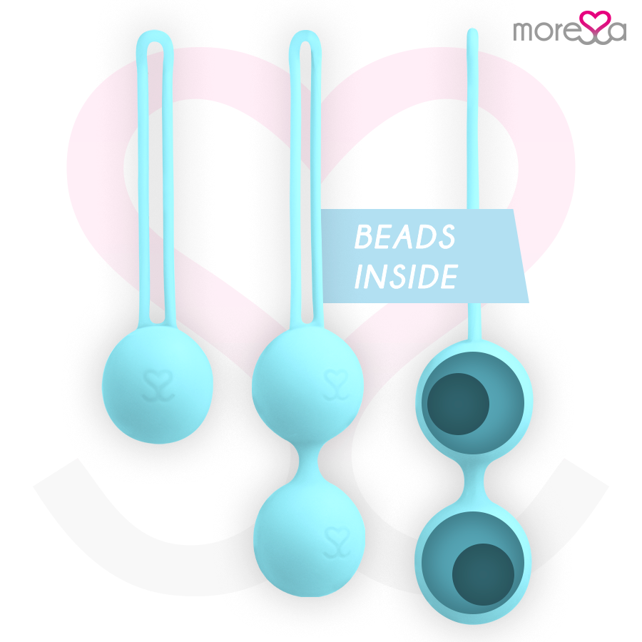 Moressa Set Osian Premium Sfere Pavimento Pelvico Silicone Turchese - immagine 2