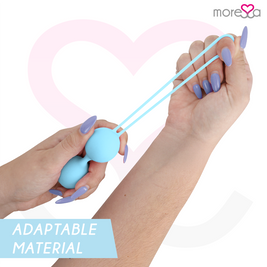 Moressa Set Osian Premium Sfere Pavimento Pelvico Silicone Turchese - immagine 3