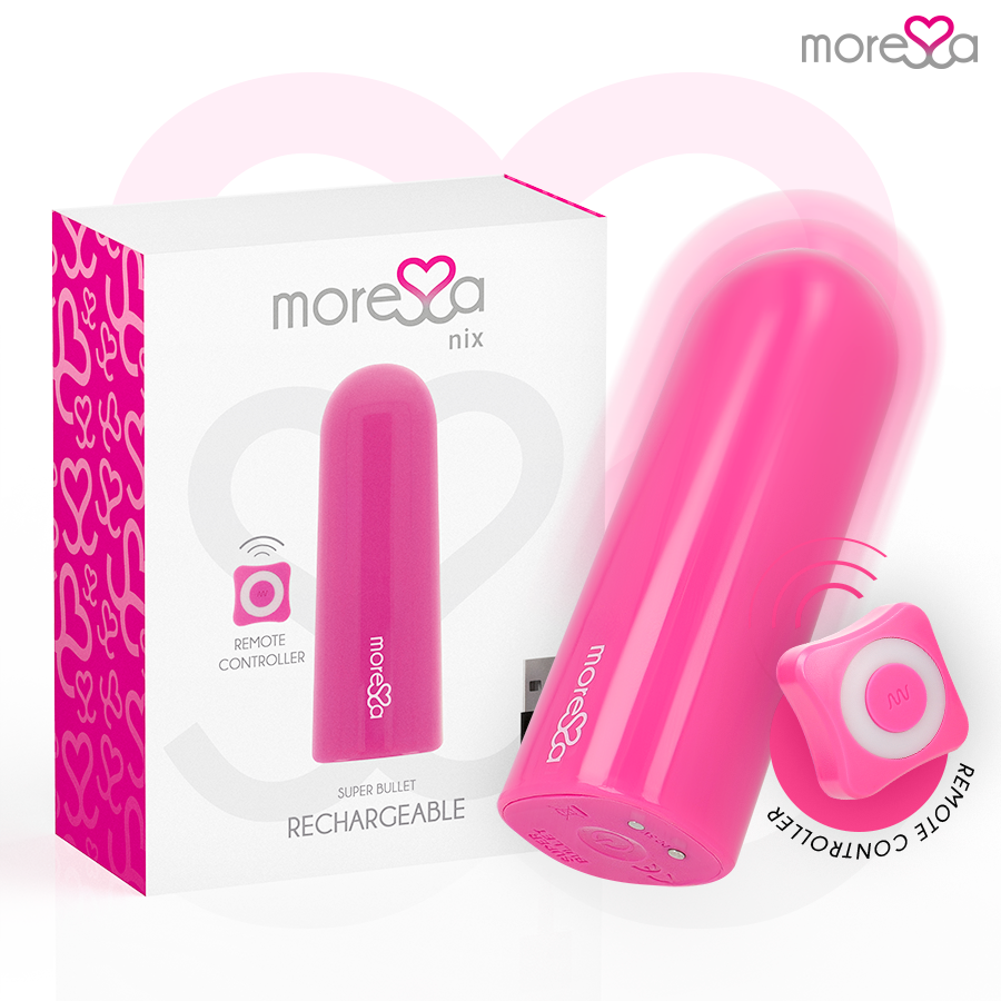 Moressa Nix Rosa Vibratore con Telecomando Wireless Premium