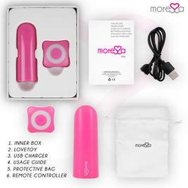 Moressa - Vibratore Nix Telecomando Rosa
