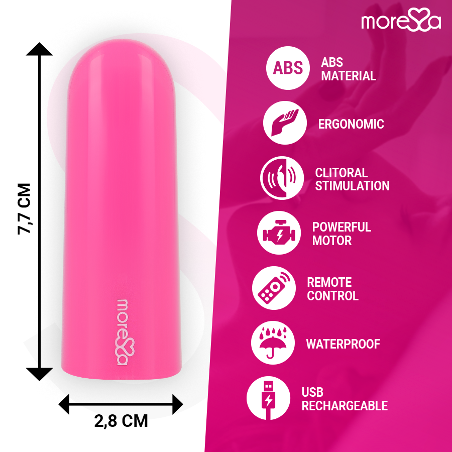Moressa Nix Rosa Vibratore con Telecomando Wireless Premium - immagine 4