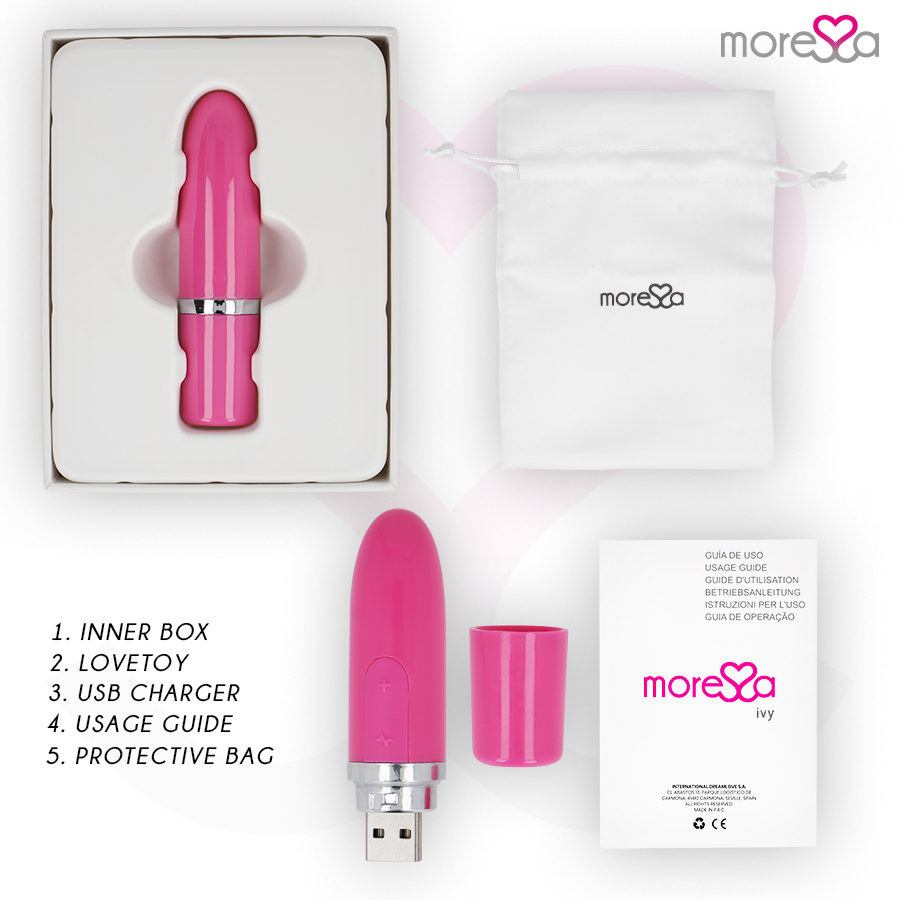 Moressa Ivy Mini Vibratore da Viaggio in Silicone Rosa - immagine 6