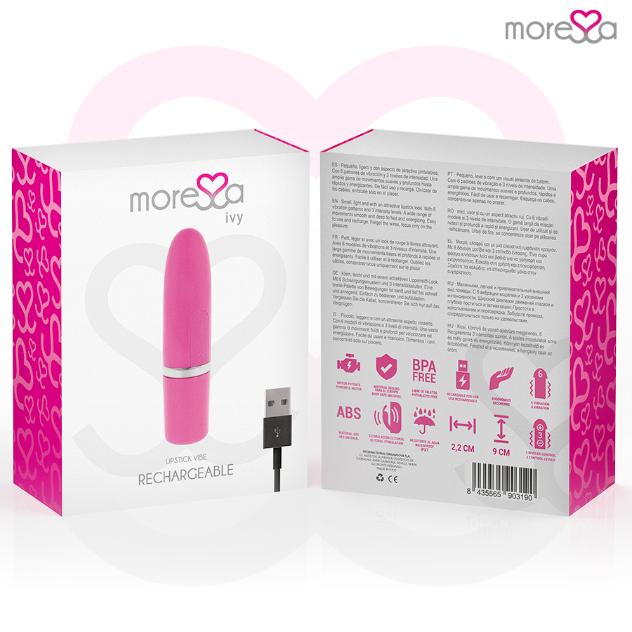 Moressa Ivy Mini Vibratore da Viaggio in Silicone Rosa - immagine 7