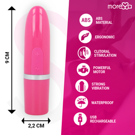 Moressa Ivy Mini Vibratore da Viaggio in Silicone Rosa - immagine 4