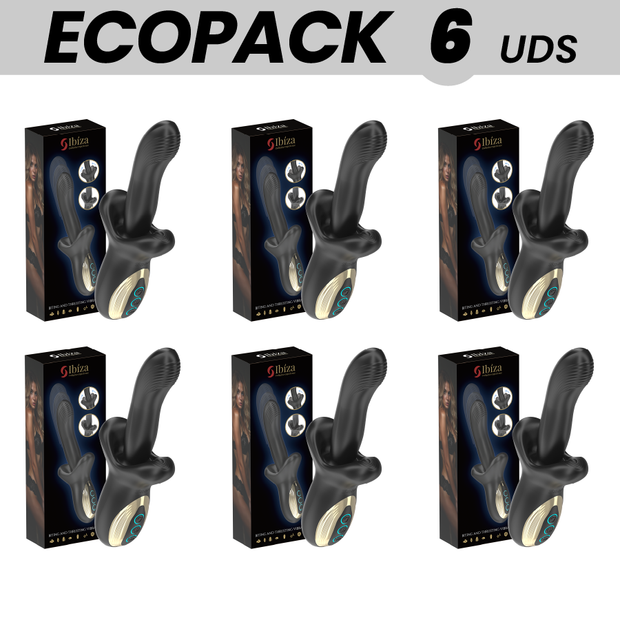 ECOPACKS 6 UNITÀ - IBIZA VIBRATORE POTENTE CON EFFETTO SPINTA E MORSO