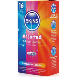 SKINS - CONFEZIONE ASSORTITA DI PREMIUM CONSERVANTI 16 PEZZI