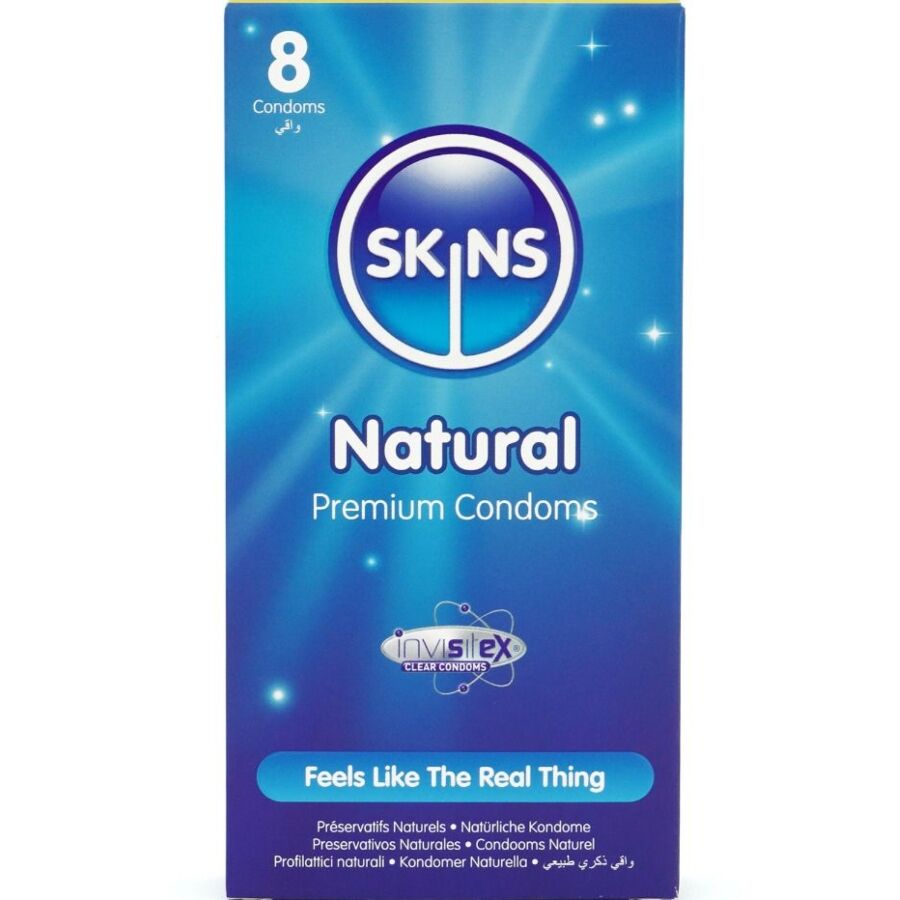 Skins Natural Premium - Preservativi Naturali Confezione da 8