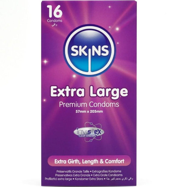 Skins Extra Large Premium Preservativi Taglia XL Confezione 16pz