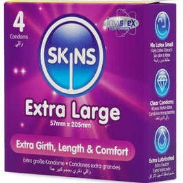 SKINS - PRESERVATIVI EXTRA LARGE PREMIUM CONFEZIONE DA 4