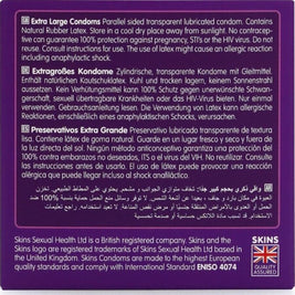 SKINS - PRESERVATIVI EXTRA LARGE PREMIUM CONFEZIONE DA 4