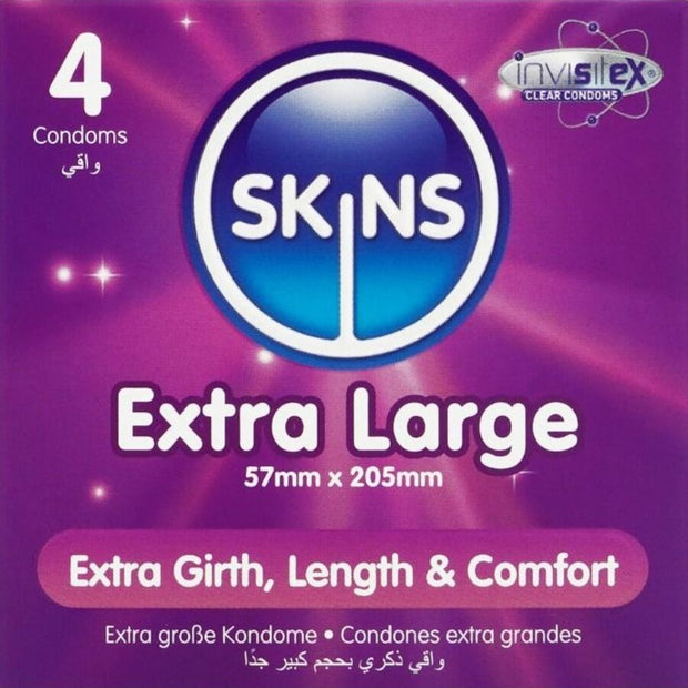 Skins Extra Large Premium - Preservativi Taglia XL Confezione da 4