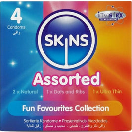 Skins Confezione Assortita 4 Preservativi Premium Body-Safe