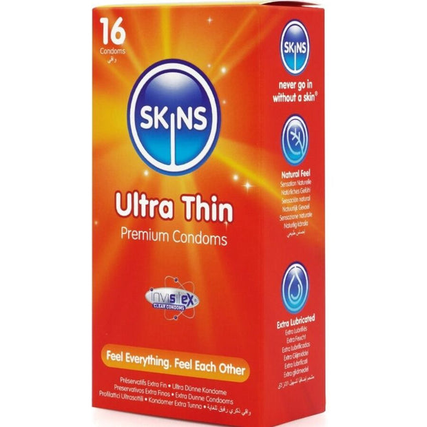 SKINS - PRESERVATIVI ULTRA SOTTILI PREMIUM CONFEZIONE DA 16