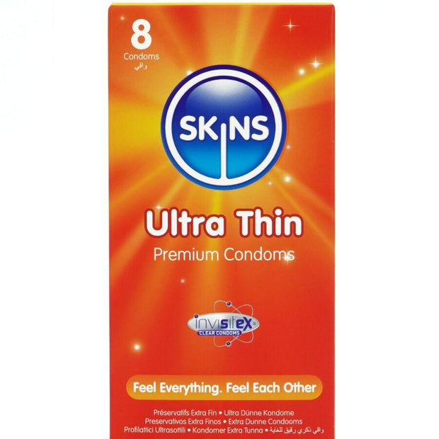 Skins Ultra Sottili Premium - Preservativi Sensibili Confezione 8pz