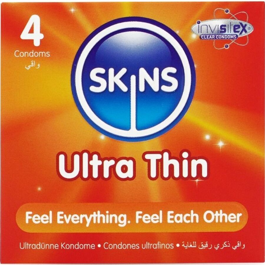 Skins Ultra Sottili Premium Preservativi Sensibili da 4 | Syriox