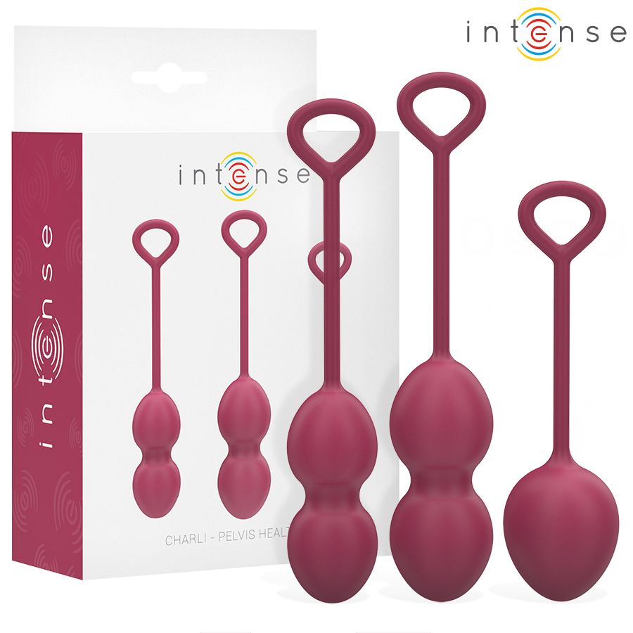 Intense Charli Kit Palline Kegel in Silicone Bordeaux Premium
