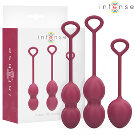 Intense Charli Kit Palline Kegel in Silicone Bordeaux Premium