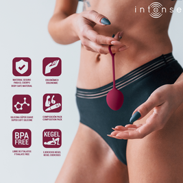 Intense Charli Kit Palline Kegel in Silicone Bordeaux Premium - immagine 6